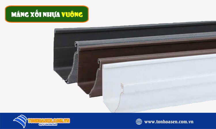 Máng xối nhựa vuông 