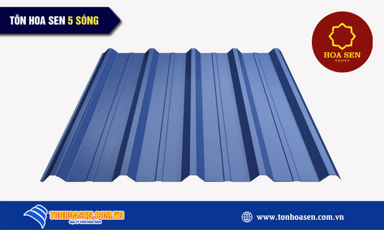 Tôn Hoa Sen 5 sóng