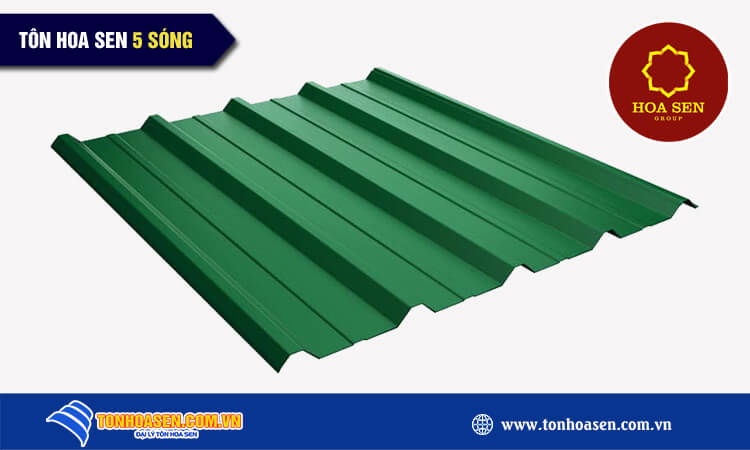 Tôn Hoa Sen 5 sóng