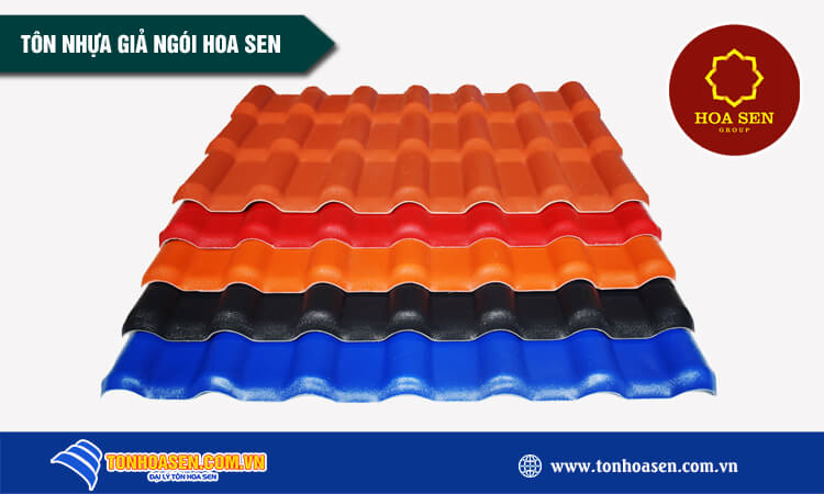Tôn nhựa giả ngói Hoa Sen 