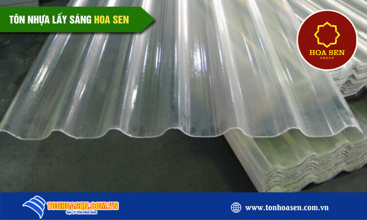 Tôn nhựa lấy sáng Hoa Sen 
