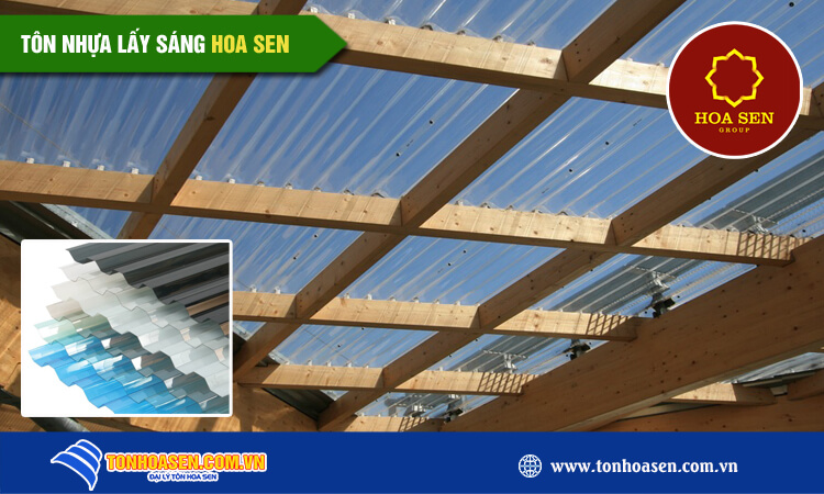 Tôn nhựa lấy sáng Hoa Sen 