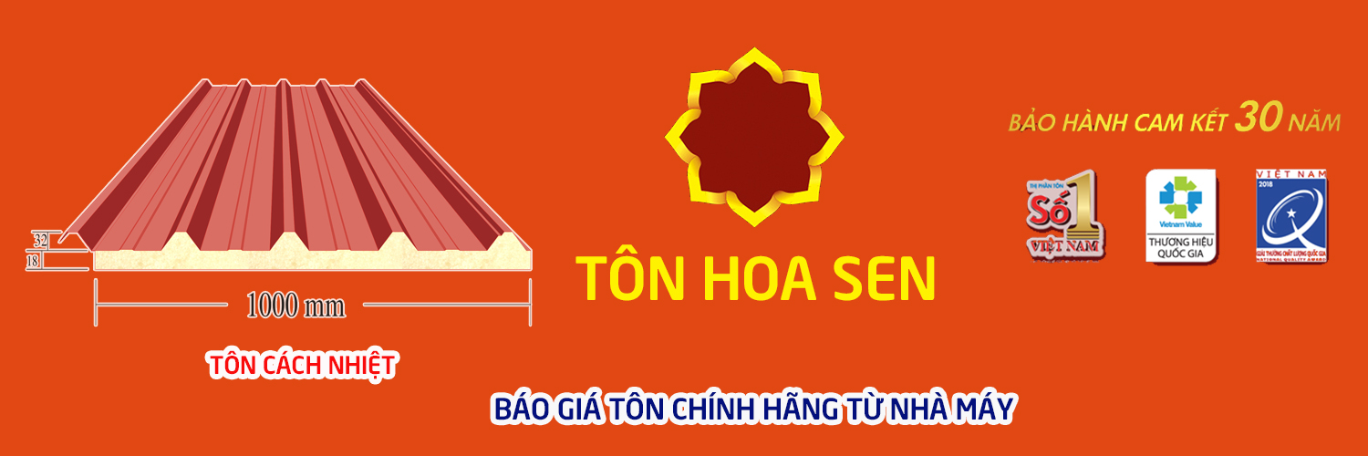 Tôn cách nhiệt hoa sen